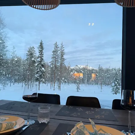 Modern Joenpolku With Jacuzzi, Sauna And Scenic Views Rukatunturi